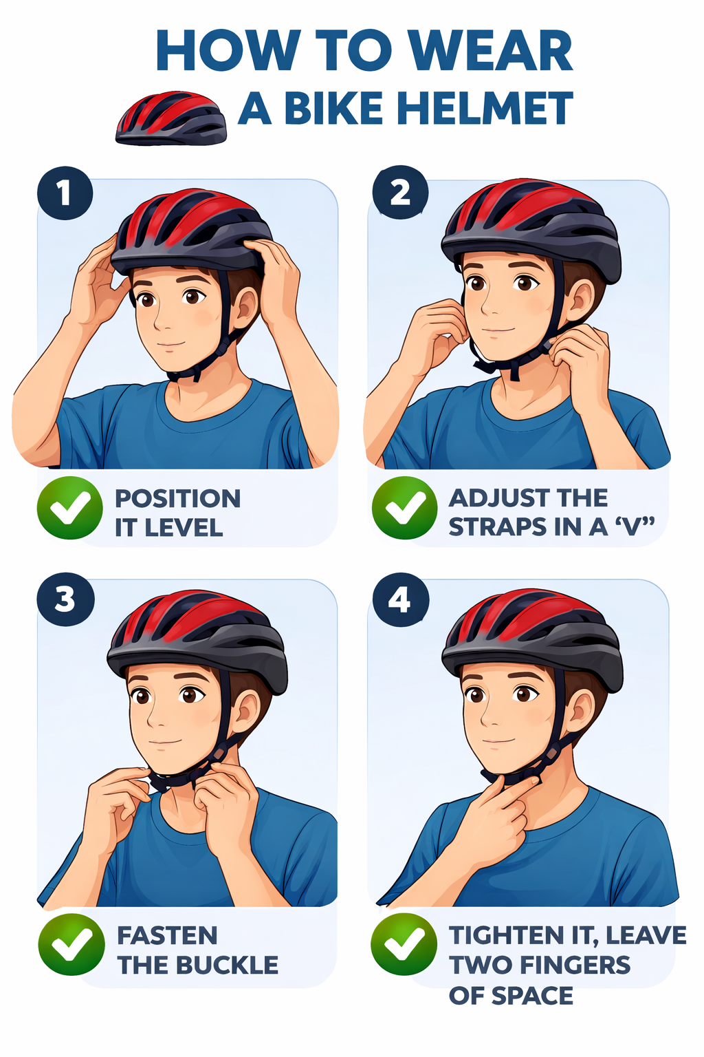 How to wear a bike helmet